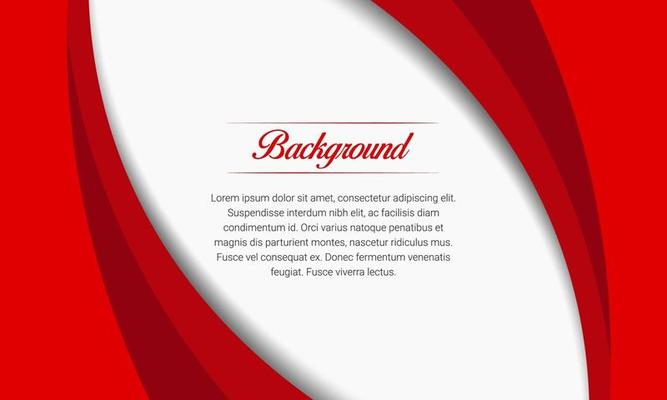 Red Curves Presentation Background With Halftone