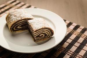 Strudel with poppy seeds photo