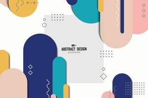 Abstract rounded line color trendy concept for artwork background. illustration vector eps10