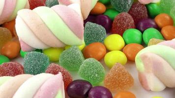 Close Up of Marshmallow and Candies