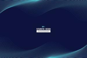 Abstract wavy blue line design of technology pattern movement background. illustration vector eps10