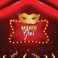 Carnival or mardi gras party banner vector