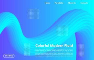 Colorful 3D Modern fluid background.Design template for landing page, banner, posters, cover,etc. vector