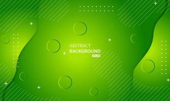 Minimal geometric green background. Dynamic shapes composition. vector