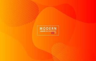 Orange Modern liquid color background.Wavy geometric background.Dynamic textured geometric element design vector