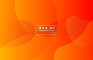 Orange Modern liquid color background.Wavy geometric background.Dynamic textured geometric element design vector