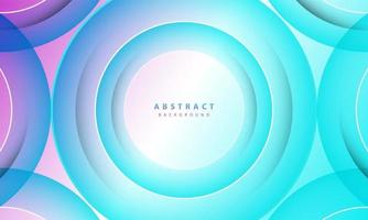 Gradient background. Abstract circle paper cut smooth color composition. vector