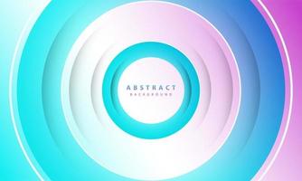 Gradient background. Abstract circle paper cut smooth color composition. vector