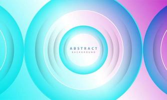 Gradient background. Abstract circle paper cut smooth color composition. vector