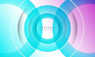 Gradient background. Abstract circle paper cut smooth color composition. vector