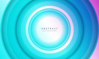 Gradient background. Abstract circle paper cut smooth color composition. vector