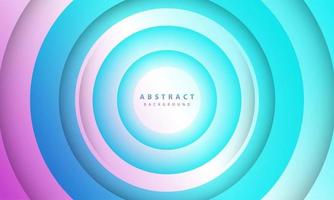 Gradient background. Abstract circle paper cut smooth color composition. vector