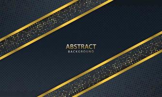 Abstract dark background with gold line design modern. vector illustration.