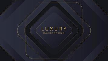 Abstract Black Gold Luxury Background with gold line , you can use for Wallpaper and Web Background. vector