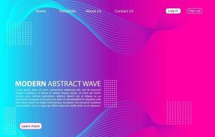 Colorful Modern abstract wave background.Landing page abstract wave design. purple color background. vector