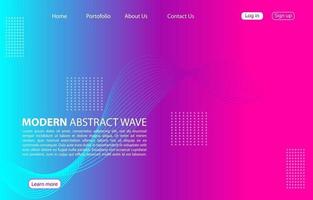 Colorful Modern abstract wave background.Landing page abstract wave design. purple color background. vector