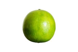 Green lime isolated on a white background photo