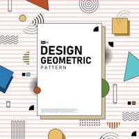 Abstract cover design of geometric pattern artwork background. illustration vector eps10