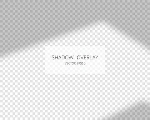 Shadow overlay effect. Natural shadows from window isolated