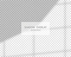 Shadow overlay effect. Natural shadows from window isolated vector