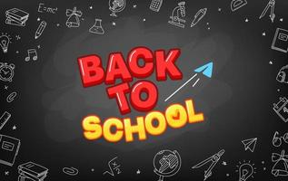 Welcome back to school vector concept