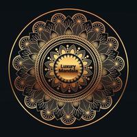 Luxury golden mandala background vector