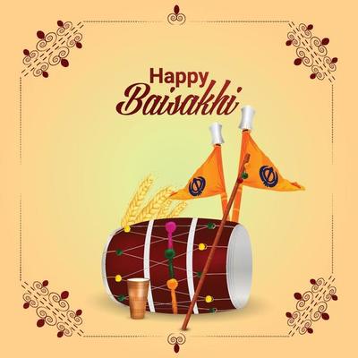 Happy Baisakhi Vector Art, Icons, and Graphics for Free Download