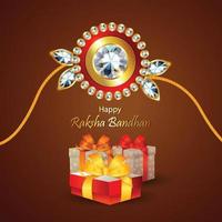 Happy rakhi indian festival background vector