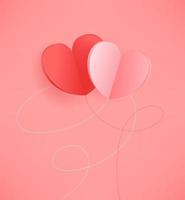 Happy Valentines Day. Template for greeting card, cover, presentation vector