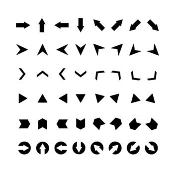 Vector arrows set. Clipart for web design, mobile apps, interface and so on