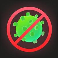 No virus vector illustration. 3d vector illustraction