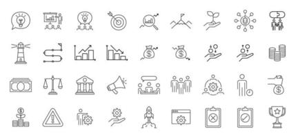 Business Presentation Icon set. vector