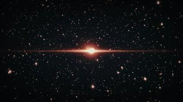 Loop Space Starfield Center flackert goldenes Sternlicht video