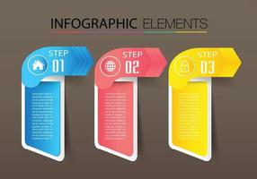 modern text box template, banner Infographics vector