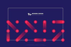 Abstract tech purple and red contrast digital design background. illustration vector eps10