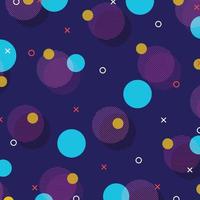 Abstract of colorful retro geometric pattern design background. illustration vector eps10