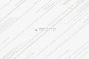 Abstract white and gray line tech design background. vector