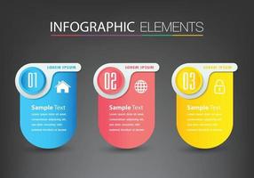 modern text box template, banner Infographics vector