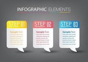 modern text box template, banner Infographics vector