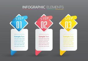 modern text box template, banner Infographics vector