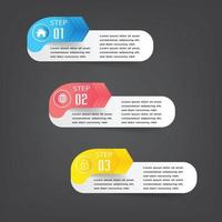 modern text box template, banner Infographics vector