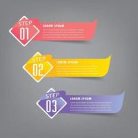 modern text box template, banner Infographics vector