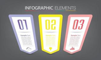 plantilla de cuadro de texto moderno, infografía de banner vector