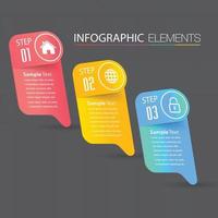 modern text box template, banner Infographics vector