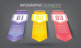 modern text box template, banner Infographics vector