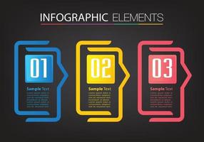 plantilla de cuadro de texto moderno, infografía de banner vector