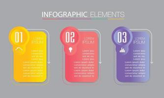 plantilla de cuadro de texto moderno, infografía de banner vector