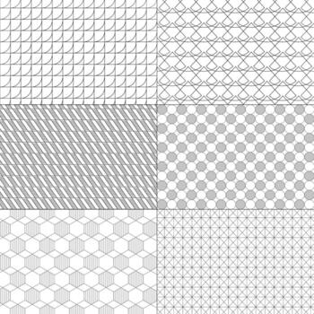 conjunto de vectores de patrones mínimos. líneas geométricas y formas.