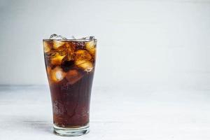 Glass of iced soda photo