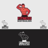 FITNESS GYM LOGO DESIGN TEMPLATE vector